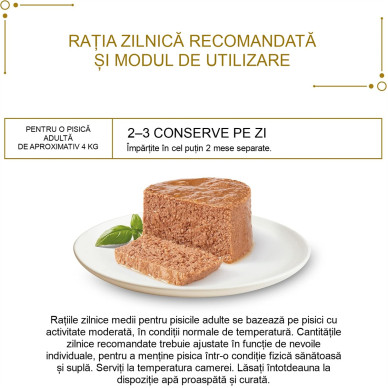 Gourmet Gold Mousse – hrană umedă completă pentru pisici adulte, cu pui, conservă 85 g